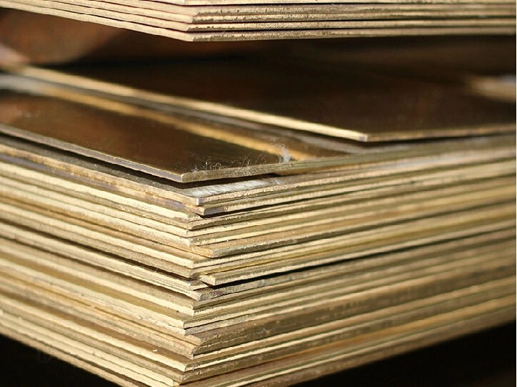 Латунный лист 10 мм 1000 мм 1410 мм Л85 ГОСТ 2208-2007