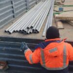 Бетонные плиты, кольца, люки, трубы для: Распределительный газопровод высокого давления